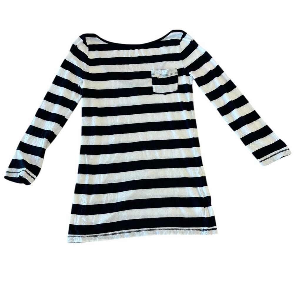 Abercrombie & Fitch Y2K Striped 3/4 Sleeve Tee Vintage